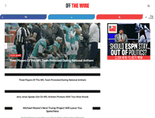 Tablet Screenshot of offthewire.com